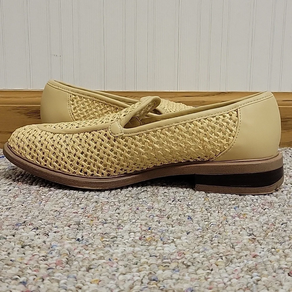 Sarto Woven Slip-On Loafer in Tan Women's 6.5 Office Business School
